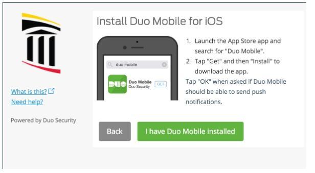 Duo install for your platform.