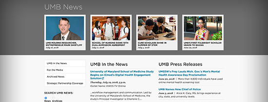 UMB News Screenshot