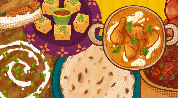 Graphic of Indian food