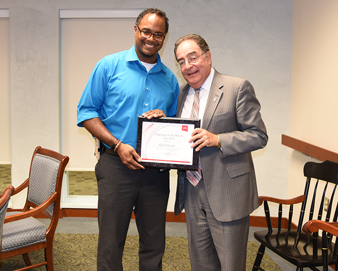 Alfred Guante and Jay A. Perman - Employee of the Month Award (July 2018)