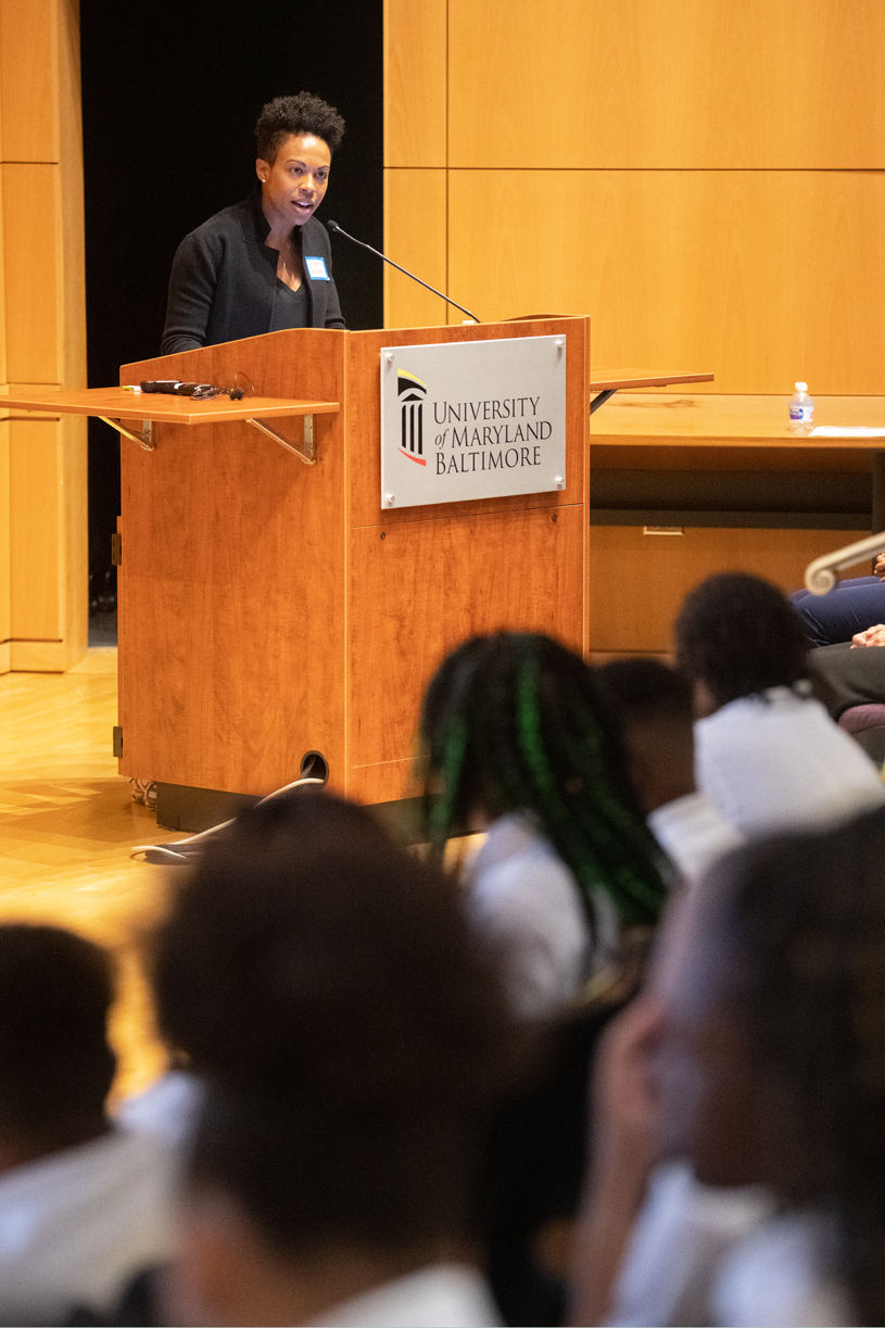 In a keynote address to the UMB CURE Scholars, Baltimore City Health Commissioner Letitia Dzirasa, MD, said, 