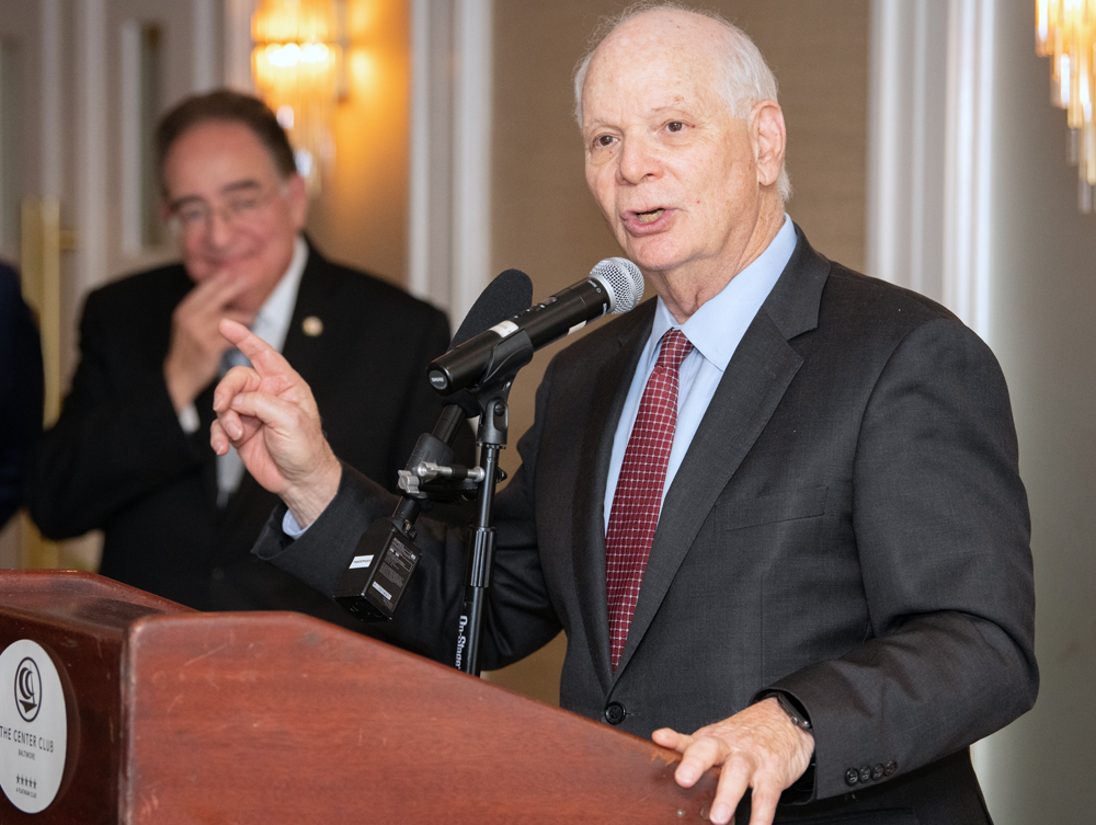 Sen. Ben Cardin speaks to the importance of higher education.