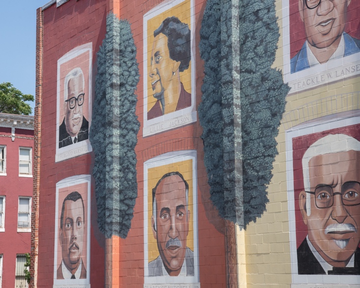 A mural in Druid Heights pays homage to the neighborhood’s history.