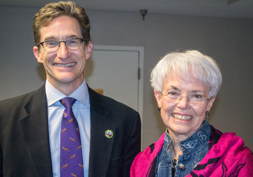 Md. Environment Secretary Ben Grumbles with Md. Sen. Adelaide C. Eckardt