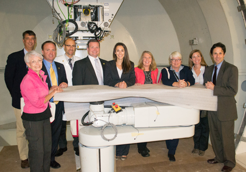 (l-r) Sen. Guy Guzzone, Sen. Adelaide Eckardt, Del. Jefferson Ghrist, William Regine, MD, Del. Pat Young, Kailyn Shulman (DLS), Del. Mary Beth Carozza, Del. Maggie McIntosh, Katie Wunderlich (Governor Hogan's office), and Del. Craig Zucker