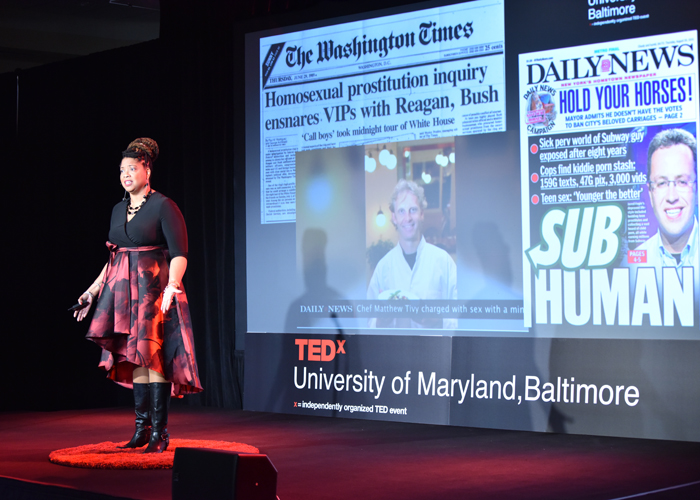 Nadine M. Finigan-Carr, PhD, MS, a research associate professor at the University of Maryland School of Social Work, delivers her TEDx talk titled 