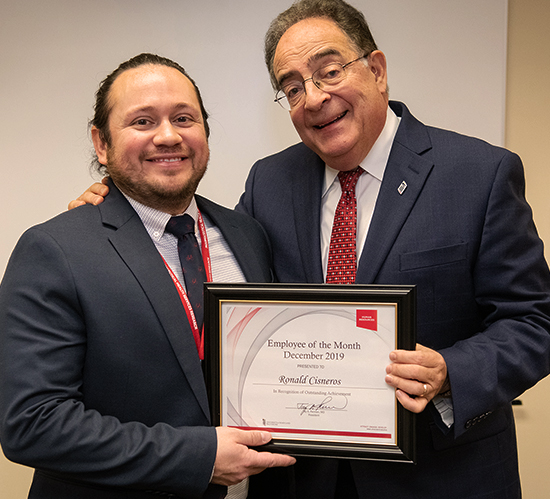 Cisneros Shined Employee of the Month December 2019