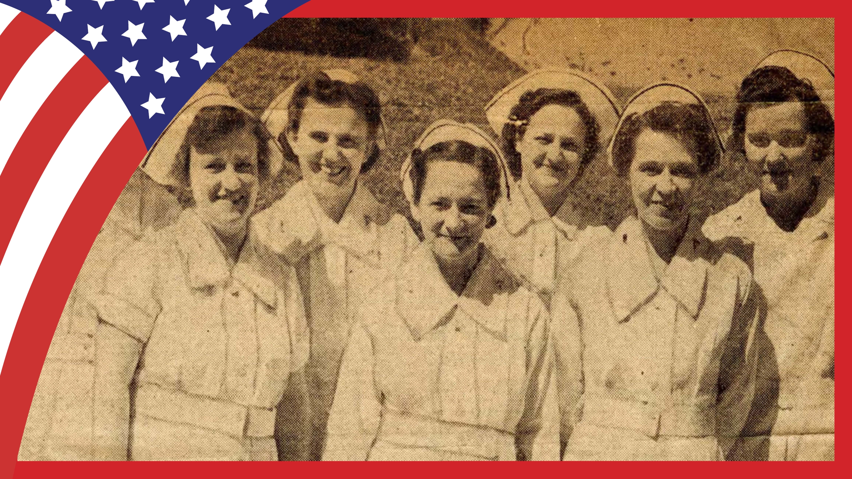 A group of nurses who served overseas during WWII.