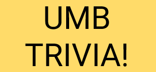 UMB Trivia with a Yellow Background