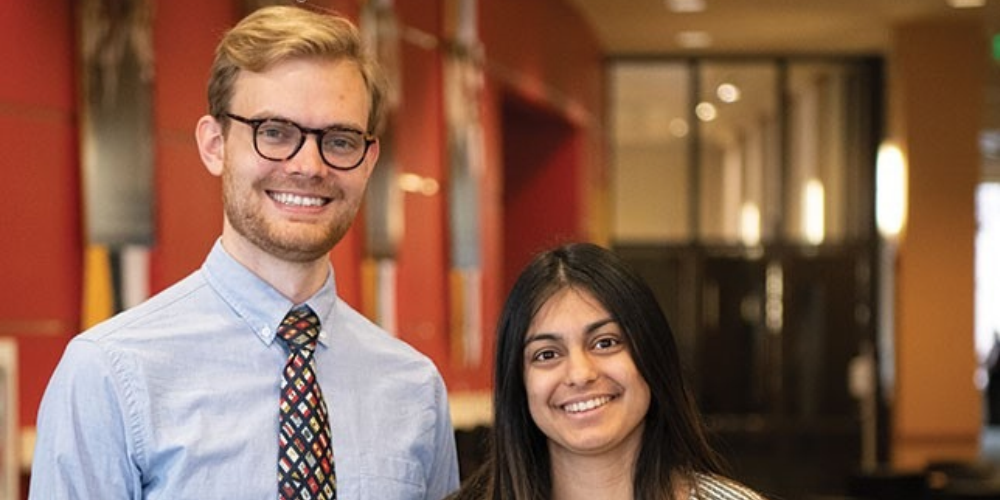 Dr. Michael Sikorski and Suhani Chitalia