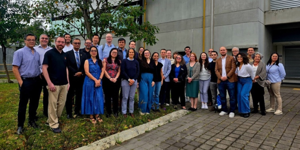 Researchers from UMB and University of Costa Rica pose for a photo in Costa Rica