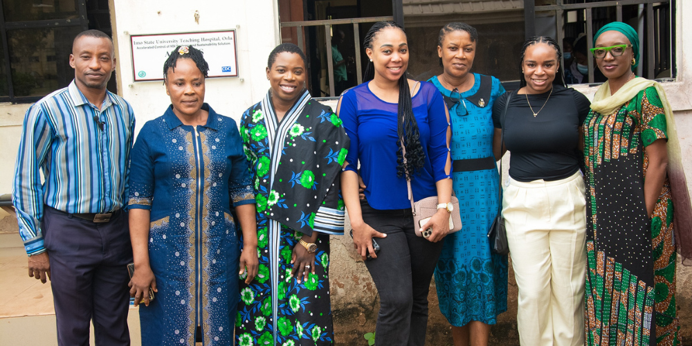 Dr. Charlotte Nwogwugwu and colleagues from The BRAVE (Building Resilience and AIDS Care Through Mental Health Valor and Empowerment) Project
