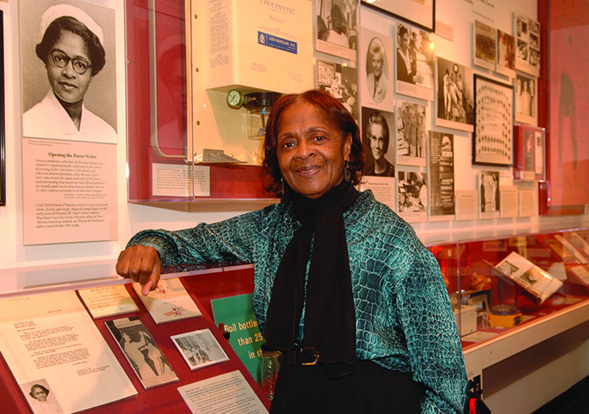 Esther McCready at the Nursing Museum