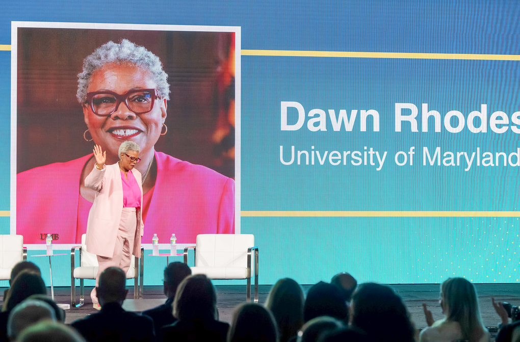 Dawn Rhodes is honored by NACUBO