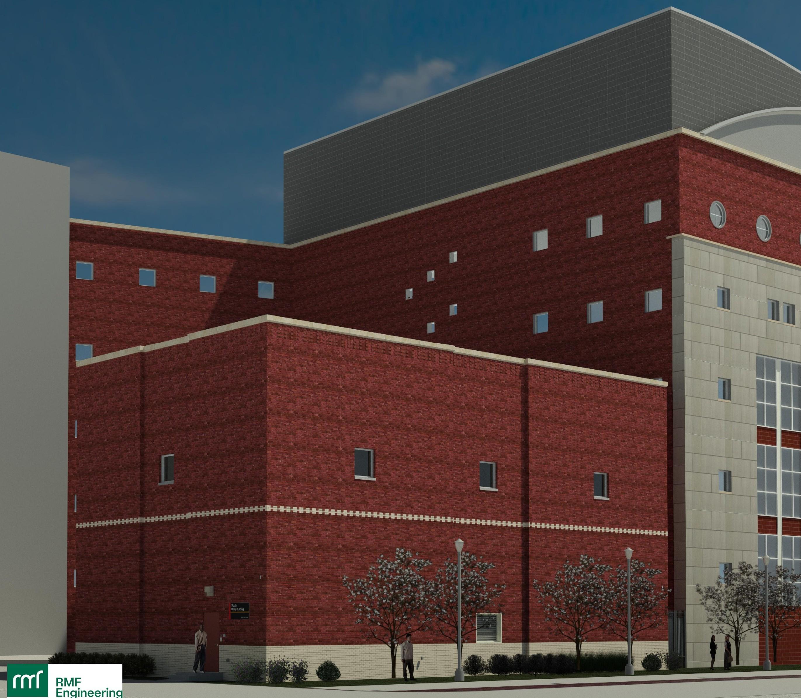 Rendering of South Substation from the front 