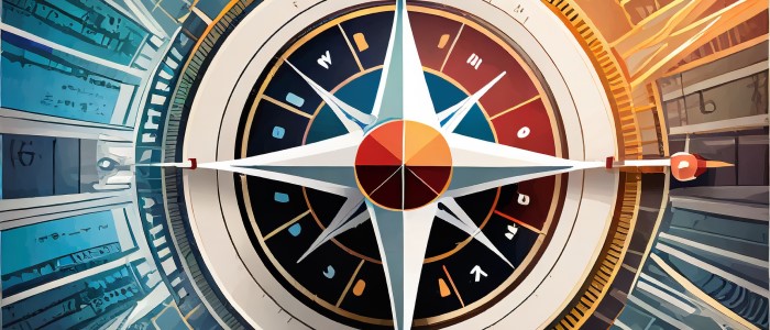 multicolor compass