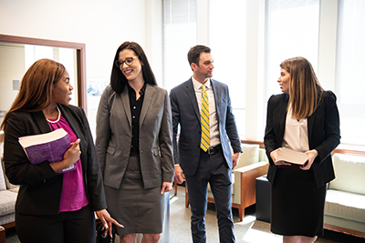 Four Students Talking