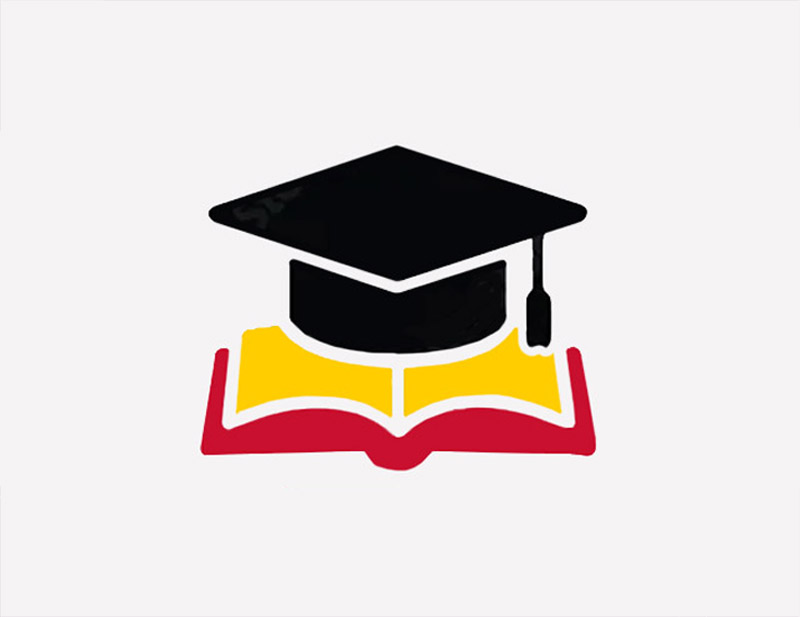graduate hat on book icon