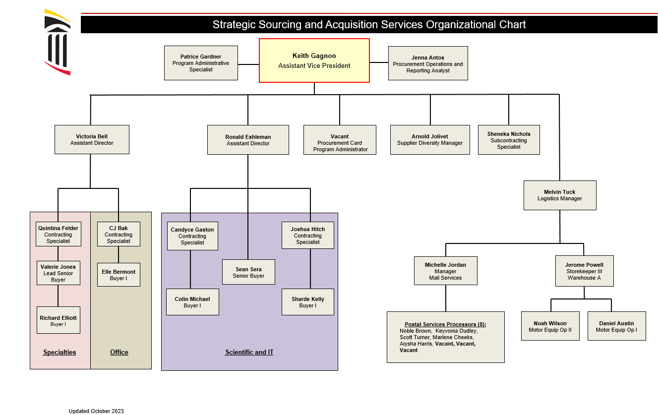 SSAS Organizational Chart