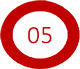 Red Number 5 with circle around it