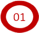 Red Number 1 with circle around it
