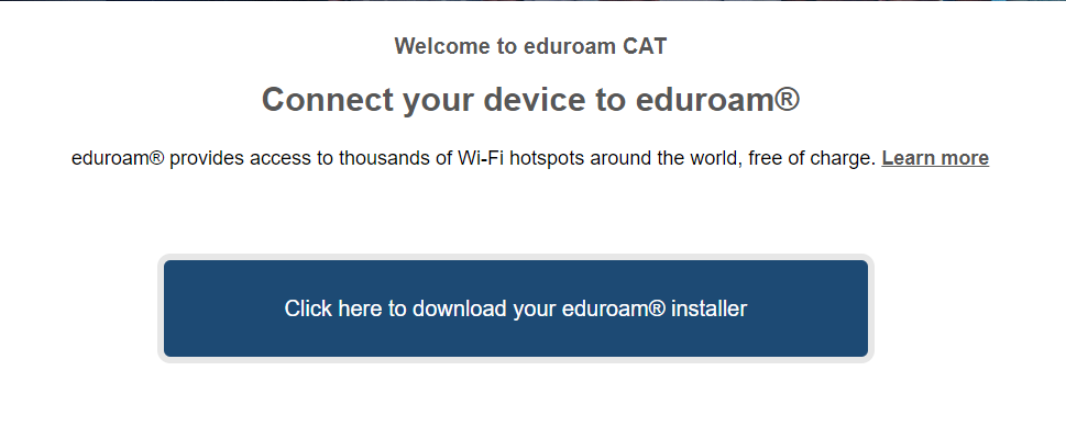 An image: Connect your Device to eduroam