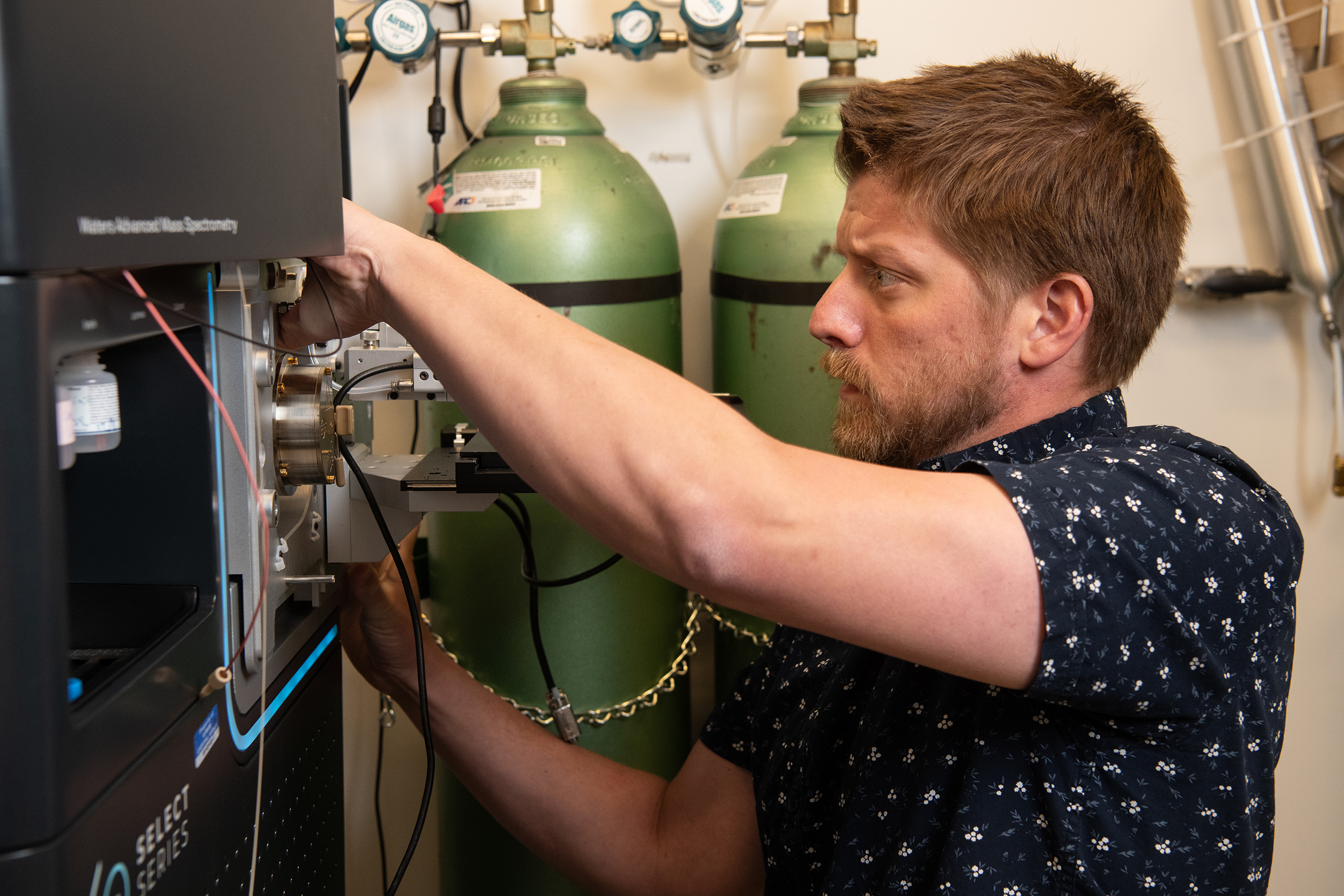 Temple Andrews at the Mass Spectrometry Center.