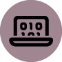 Purple computer icon