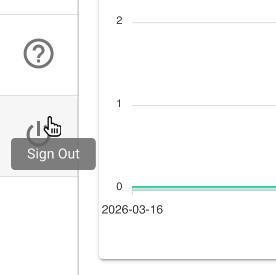 A screenshot of the Sign Out button in Equidox