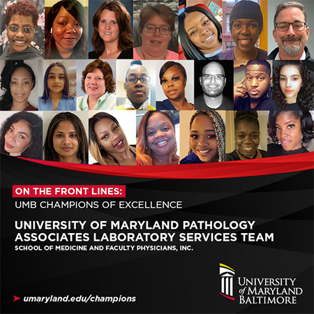 University of Maryland Pathology Associates Laboratory Services Team
