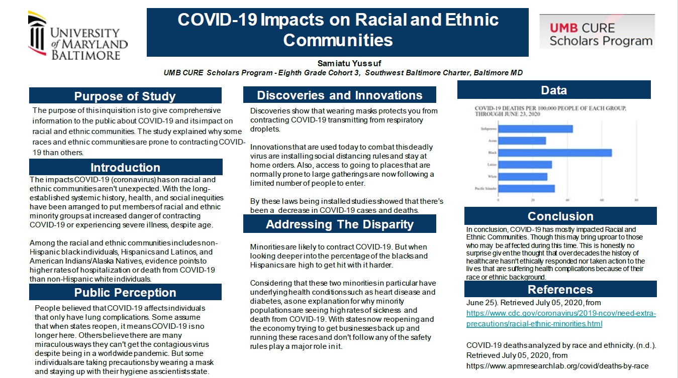 COVID 19 Impacts on Racial and Ethnic Communities - Samiatu Yussuf