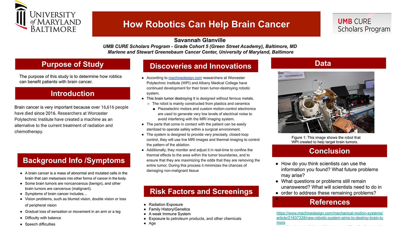 Savannah Glanville - How Robotics Can Help Brain Cancer