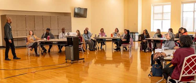 group of people taking part in a workshop