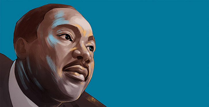 graphic of Martin Luther King Jr.