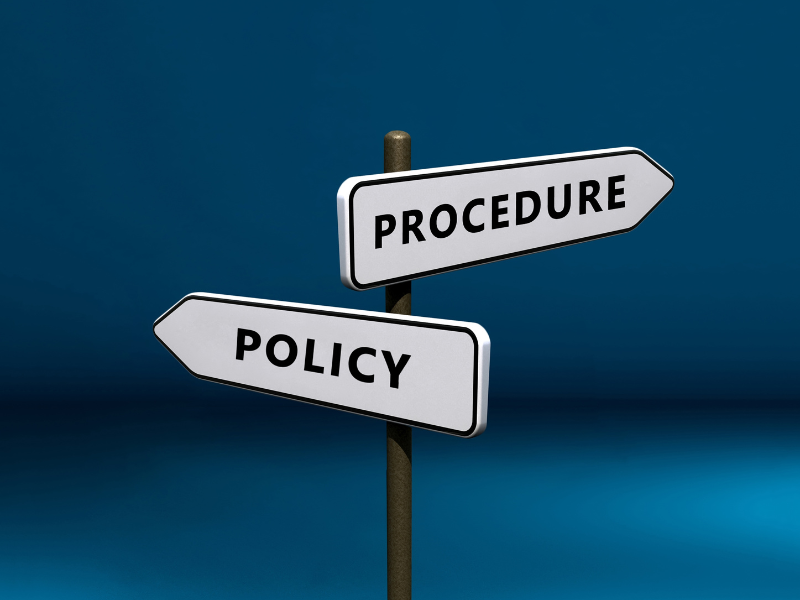 Signs for Policy and Procedure