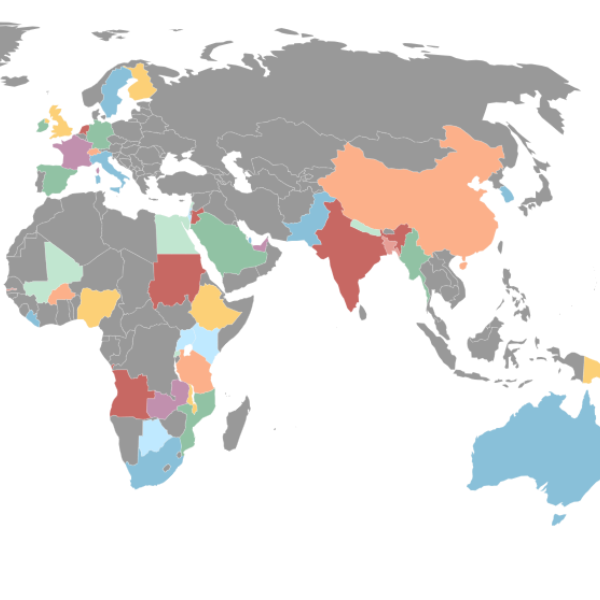 Map of UMB global activities