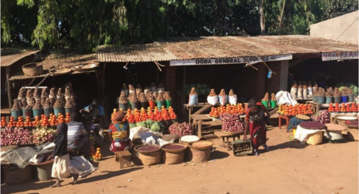 Market stand in Africa
