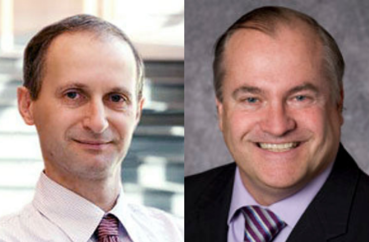 Headshots of two men