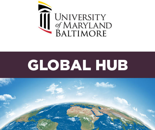 UMB logo above Global Hub and picture of the earth