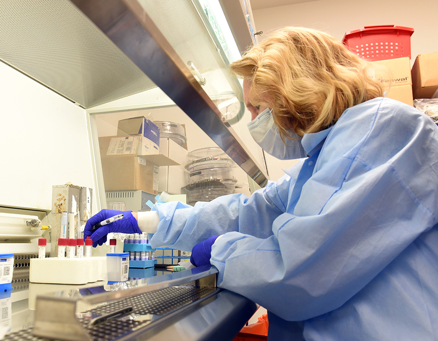 A research specialist in the Center for Vaccine Development team