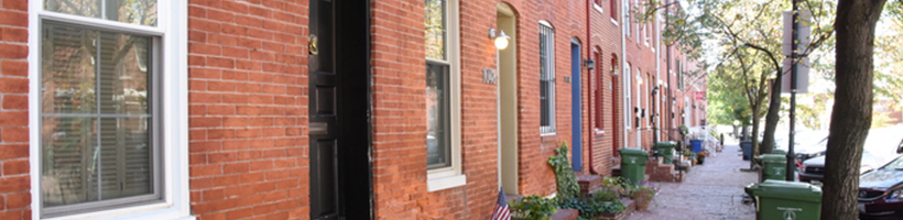 view of row homes