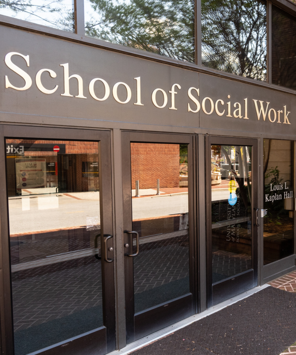 University of Maryland School of Social Work Louis J Kaplan Hall entrance