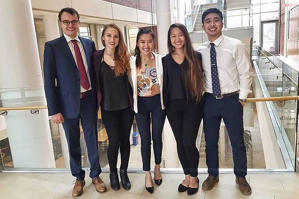 A team of third-year students in the Doctor of Pharmacy (PharmD) program at the University of Maryland School of Pharmacy was awarded first place in the 