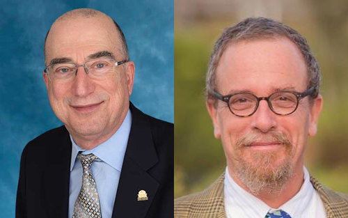 (l-r) David A. Gorelick, MD, PhD, and Asaf Keller, PhD