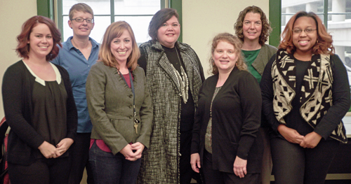 From left, Rachel Beaudry, Sara Betsinger, Jill Farrell, Marlene Matarese, Elizabeth Greeno, Bethany Lee, and Whitney Burton.