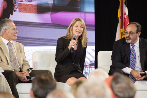 (l-r) Alan Faden, MD, Elizabeth Quinlan, PhD, Andrew Pollak, MD