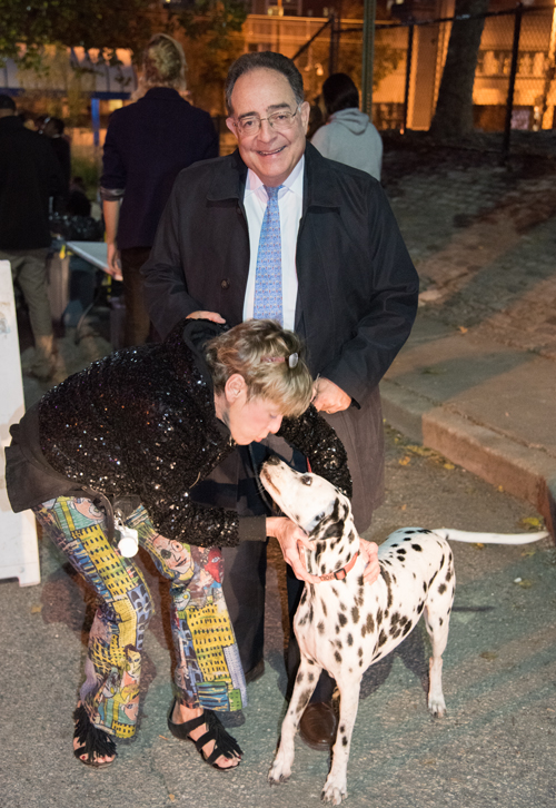 Jay and Andrea Perman spend quality time with Molly at the Howard's Park Dog Park.