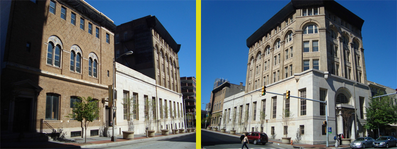 Sons of Italy and Drovers & Mechanics National Bank buildings in Baltimore