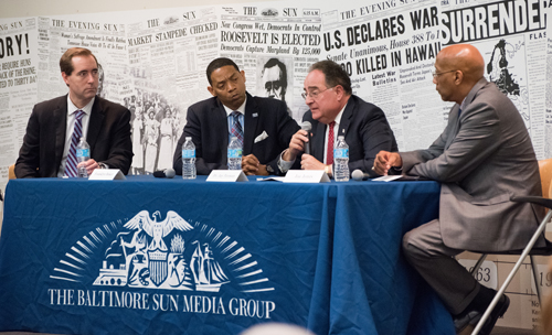 (l-r) Andrew Green, Franklyn Baker, Jay Perman, Joe Jones