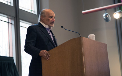 William H. “Billy” Murphy, ’JD 69, delivered inspiring remarks to over 200 high school students from Prince George’s County who were visiting Maryland Carey Law. 